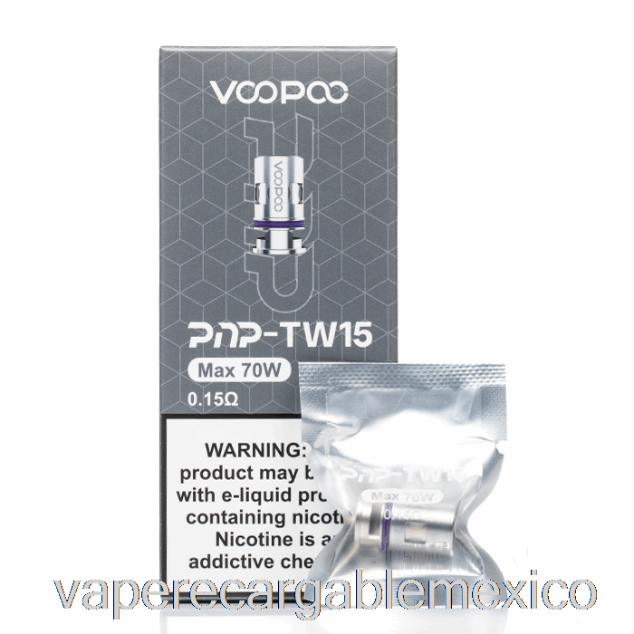 Bobinas De Repuesto Vape Recargables Voopoo Pnp Bobinas De Malla 0.15ohm Pnp-tw15
